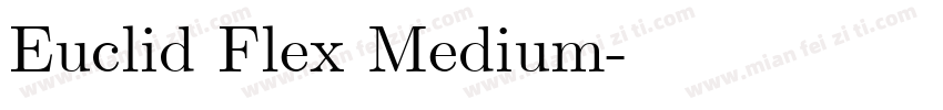 Euclid Flex Medium字体转换